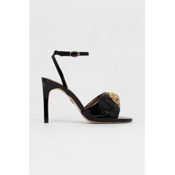 Kurt Geiger London sandale de piele Kensington Sand culoarea negru