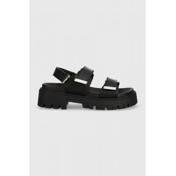 Aldo sandale Sanddy femei, culoarea negru, cu platforma, 13542875.SANDDY