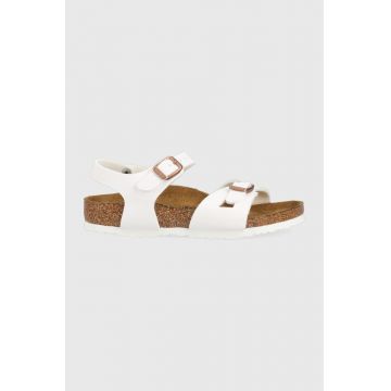 Birkenstock sandale copii Rio culoarea alb