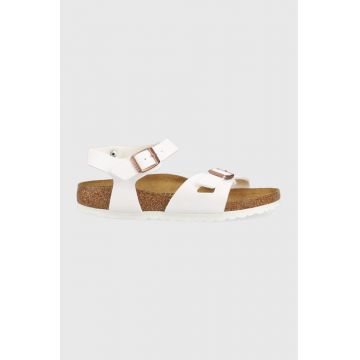 Birkenstock sandale copii Rio culoarea alb