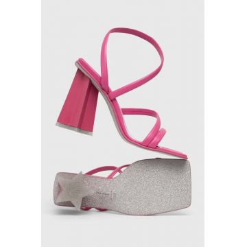 Chiara Ferragni sandale CF3134_011 culoarea roz, CF STAR HEEL 100