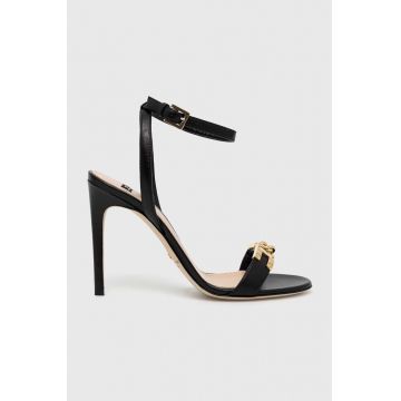 Elisabetta Franchi sandale de piele culoarea negru, SA17L31E2