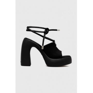 Karl Lagerfeld sandale ASTRAGON HI culoarea negru, KL33725