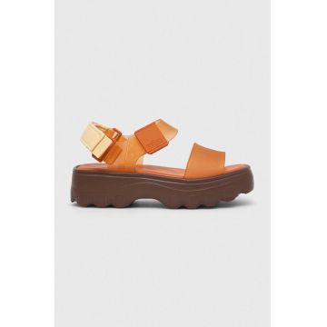 Melissa sandale MELISSA KICK OFF SANDAL AD femei, culoarea portocaliu, cu platforma, M.32823.AJ295