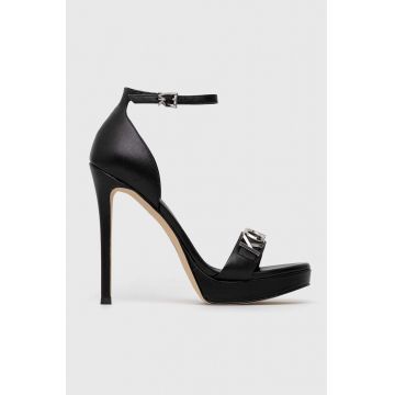 MICHAEL Michael Kors sandale de piele Jordyn culoarea negru, 40R3JOHS1L