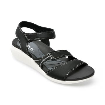 Sandale CLARKS negre, GLIDE HI SHORE 0912, din material textil