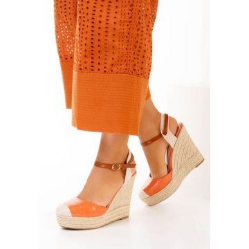 Sandale cu platforma Benisa V2 portocalii