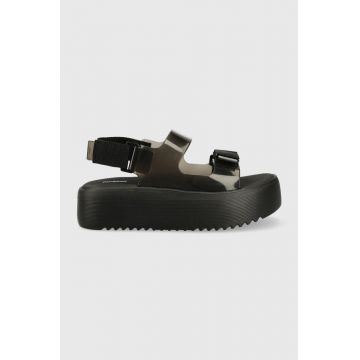 Melissa sandale MELISSA BRAVE PAPETE PLATFORM AD femei, culoarea negru, cu platforma, M.33714.AH118