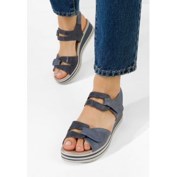 Sandale cu talpa groasa Lalania albastre