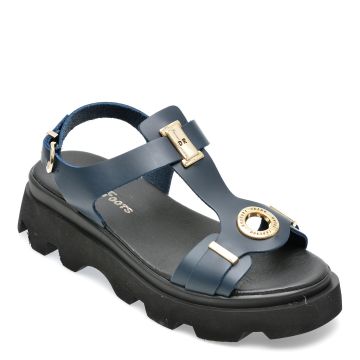 Sandale PUFFY FOOTS bleumarin, 161, din piele naturala