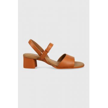Camper sandale de piele Katie Sandal culoarea maro