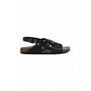 Geox sandale de piele D BRIONIA I femei, culoarea negru, D35LSI 00043 C9999