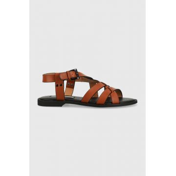 Pepe Jeans sandale HAYES femei, culoarea maro, PLS90573