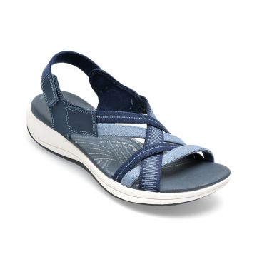 Sandale CLARKS bleumarin, MIRA IVY 0912, din material textil