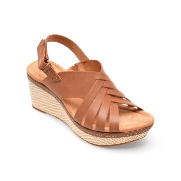 Sandale CLARKS maro, ELLERI GRACE 0912, din piele naturala