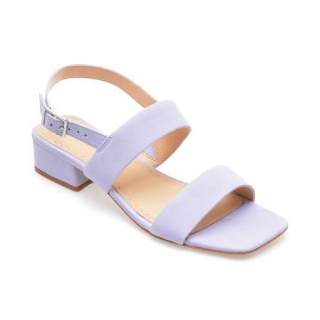 Sandale CLARKS mov, SEREN25 STRAP 0912, din nabuc