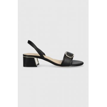 Aldo sandale Lucilda femei, culoarea negru, cu toc drept, 13571661.Lucilda