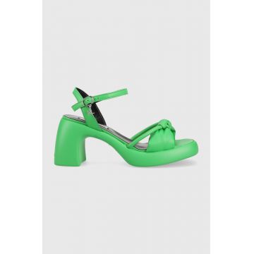 Karl Lagerfeld sandale ASTRAGON culoarea verde, KL33815