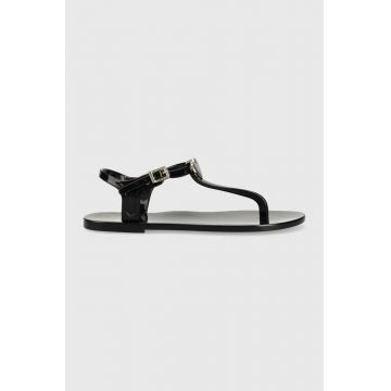 Love Moschino sandale femei, culoarea negru, JA16011G0GI37000