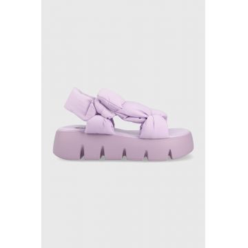 Steve Madden sandale Bonkers femei, culoarea violet, cu platforma, SM11002465