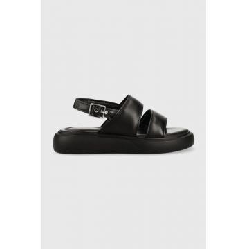 Vagabond Shoemakers sandale de piele BLENDA femei, culoarea negru, cu platforma, 5519.501.20