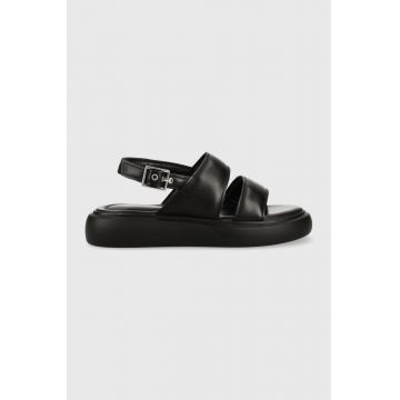 Vagabond sandale de piele BLENDA femei, culoarea negru, cu platforma, 5519.501.20