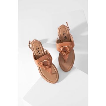 Answear Lab sandale femei, culoarea maro