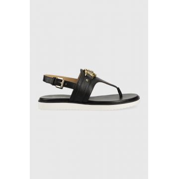 MICHAEL Michael Kors sandale de piele Rory femei, culoarea negru, 40S3ROFS1L