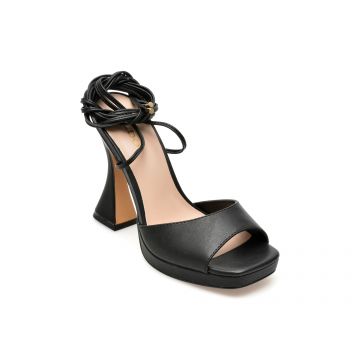 Sandale ALDO negre, DAPHNEE001, din piele ecologica