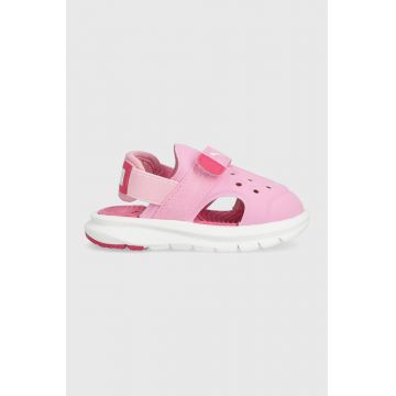 Puma sandale copii Puma Evolve Sandal AC Inf culoarea roz