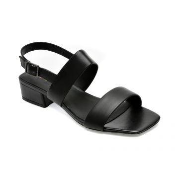 Sandale CLARKS negre, SEREN25 STRAP 01-N, din piele naturala