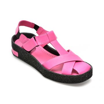 Sandale GRYXX fucsia, 22946, din piele naturala