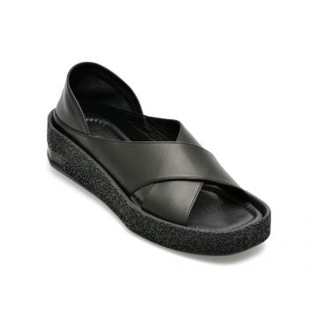 Sandale GRYXX negre, 22960, din piele naturala