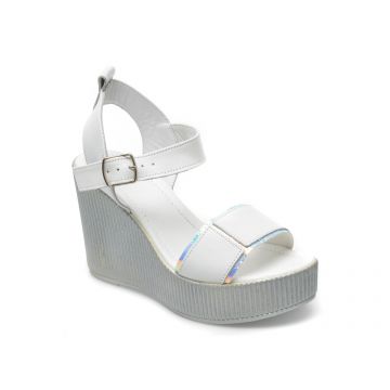 Sandale LABOUR albe, 2145813, din piele naturala
