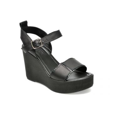 Sandale LABOUR negre, 2145813, din piele naturala