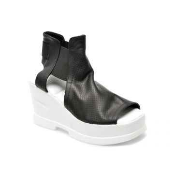 Sandale LABOUR negre, 300081, din piele naturala
