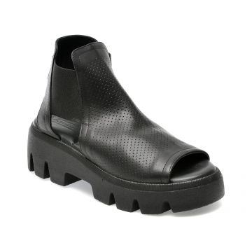 Sandale LABOUR negre, 300083, din piele naturala