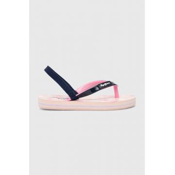 Pepe Jeans sandale copii culoarea albastru marin