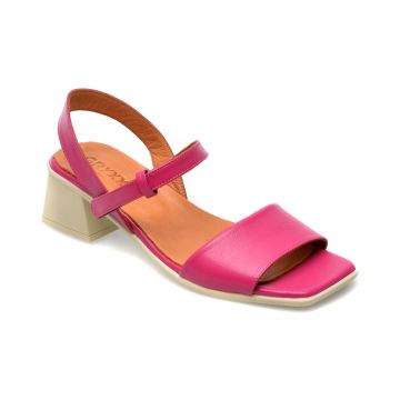 Sandale GRYXX fucsia, 2230, din piele naturala