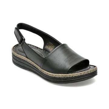 Sandale GRYXX negre, 9408580, din piele naturala