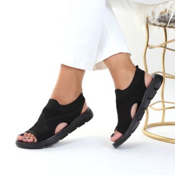 Sandale comode negre Rana