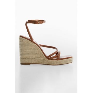 Sandale-espadrile cu talpa wedge Eula