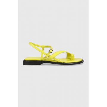 Vagabond Shoemakers sandale de piele Izzy femei, culoarea verde, 5513.001.54