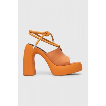 Karl Lagerfeld sandale ASTRAGON HI culoarea portocaliu, KL33725