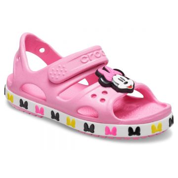Sandale Crocs Fun Lab Crocband Disney Minnie Mouse Sandal Roz - Pink Lemonade