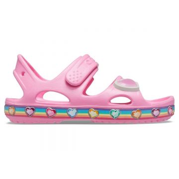 Sandale Crocs Fun Lab Rainbow Sandal Roz - Pink Lemonade