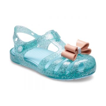 Sandale Crocs Isabella Bow Sandal Kids Albastru deschis - Ice Blue