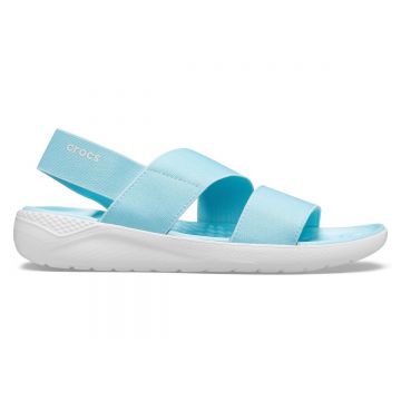 Sandale Crocs LiteRide Stretch Sandal Albastru - Ice Blue/Almost White