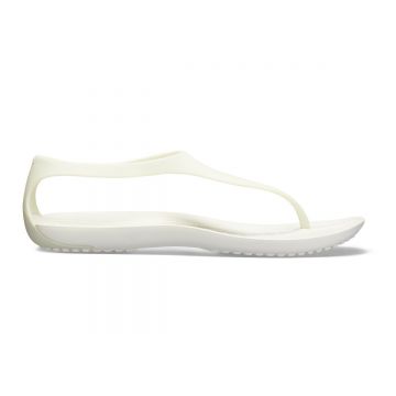 Sandale Crocs Sexi Flip Alb - Oyster