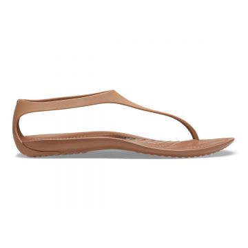 Sandale Crocs Sexi Flip Bronz - Bronze